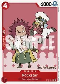 Rockstar (Emperors in the New World: 2nd Anniversary Tournament Cards) — One Piece Card Game Card Value