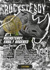 Rocksteady Easily Angered Serial Numbered (Teenage Mutant Ninja Turtles)