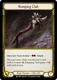 Romping Club Golden FAB095 (Flesh and Blood: Promo Cards)