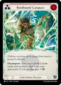 Rootbound Carapace Red (Blitz Deck: Rosetta - Florian) — Flesh & Blood TCG Card Value