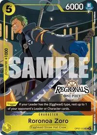 Roronoa Zoro 113 Regional Participation Pack 2026 Vol1 (One Piece Promotion Cards)