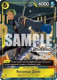 Roronoa Zoro 113 Regionals Finalist Card Set 26 27 (One Piece Promotion Cards)