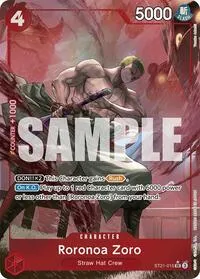 Roronoa Zoro Parallel (Starter Deck EX: Gear 5) — One Piece Card Game Card Value