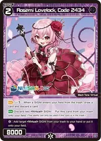 Rosemi Lovelock Code 2434 (Collab Booster: Nijisanji Diva)