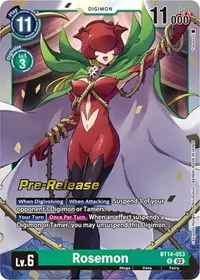 Rosemon (Blast Ace Pre-Release Cards)