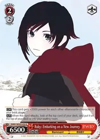 Ruby Embarking on a New Journey (RWBY) — Weiss Schwarz Card Value