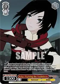 Ruby Fighting the Nuckelavee OFR (RWBY Premium Booster)