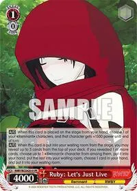 Ruby Lets Just Live (Bushiroad Event Cards)