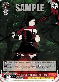 Ruby Working Together (RWBY Premium Booster)