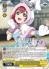 Rubys Courage Ruby Kurosawa SR (Love Live! School idol festival 2 MIRACLE LIVE!) — Weiss Schwarz Card Value