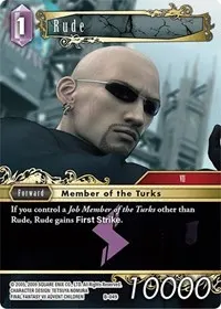 Rude (Boss Deck: Final Fantasy VII)
