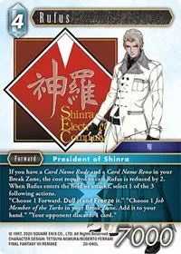 Rufus (Dawn of Heroes) — Final Fantasy TCG Card Value