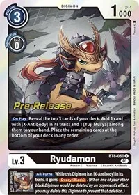 Ryudamon (New Awakening Pre-Release Cards) — Digimon Card Game Card Value