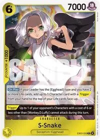 S Snake (Extra Booster: One Piece Heroines Edition) — One Piece Card Game Card Value