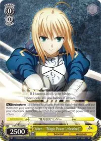Saber Magic Power Unleashed (Fate/Zero)
