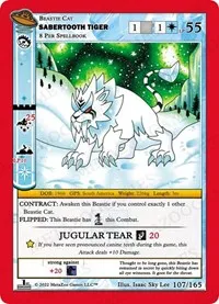 Sabertooth Tiger (UFO: First Edition) — MetaZoo Card Value