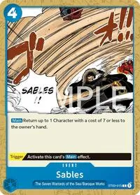 Sables (Revision Pack Cards) — One Piece Card Game Card Value