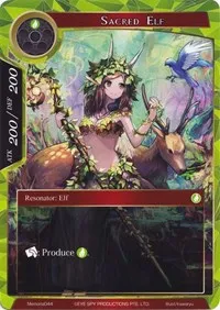 Sacred Elf (Alice Origin Memoria Cards) — Force of Will Card Value
