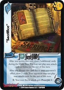 Sacrifice (Darkstalkers: Warriors of the Night) — UniVersus Card Value