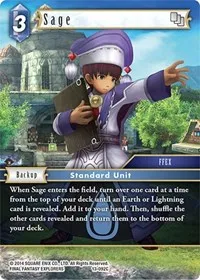 Sage (Opus XIII: Crystal Radiance) — Final Fantasy TCG Card Value