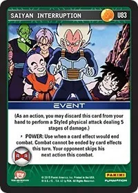 Saiyan Interruption (Panini: Evolution) — Dragon Ball Z TCG Card Value