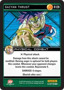 Saiyan Thrust (Panini: Vengeance) — Dragon Ball Z TCG Card Value