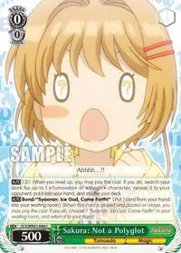Sakura Not a Polyglot (Cardcaptor Sakura: Clear Card)