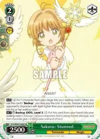 Sakura Stunned SR (Cardcaptor Sakura: Clear Card)