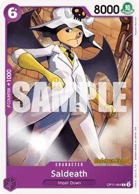 Saldeath (A Fist of Divine Speed Release Event Cards) — One Piece Card Game Card Value