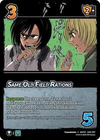 Same Old Field Rations (Attack on Titan: Battle for Humanity)