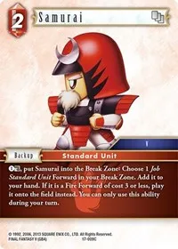Samurai 009 (Rebellion's Call) — Final Fantasy TCG Card Value