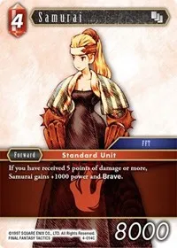Samurai (Opus IV) — Final Fantasy TCG Card Value