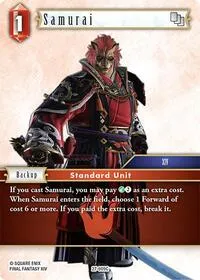 Samurai (Journey of Discovery) — Final Fantasy TCG Card Value