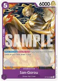 San Gorou (Starter Deck 18: PURPLE Monkey.D.Luffy) — One Piece Card Game Card Value