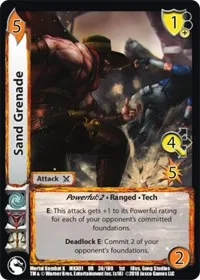 Sand Grenade (Mortal Kombat X) — UniVersus Card Value