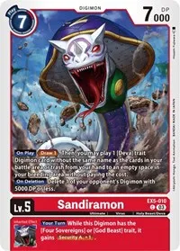 Sandiramon (Animal Colosseum) — Digimon Card Game Card Value