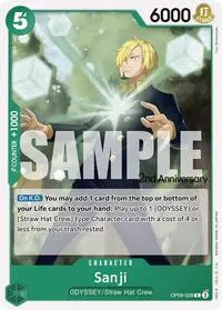 Sanji 028 (Emperors in the New World: 2nd Anniversary Tournament Cards)