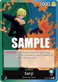 Sanji (Paramount War) — One Piece Card Game Card Value
