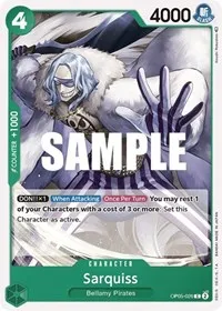 Sarquiss (Awakening of the New Era) — One Piece Card Game Card Value