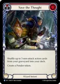 Save the Thought Red (Rosetta) — Flesh & Blood TCG Card Value