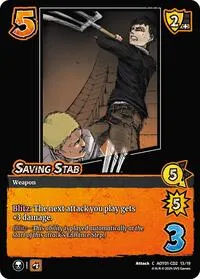 Saving Stab CD2 (Attack on Titan: Battle for Humanity) — UniVersus Card Value