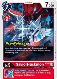 SaviorHuckmon (Double Diamond Pre-Release Cards) — Digimon Card Game Card Value