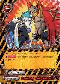 Scowling Complainers (S-CBT01: Golden Garga)