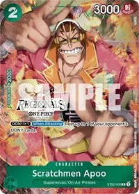 Scratchmen Apoo Offline Regional 2024 Participant (One Piece Promotion Cards)