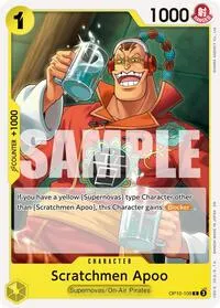 Scratchmen Apoo OP10 108 Reprint (Premium Booster -The Best- Vol. 2) — One Piece Card Game Card Value