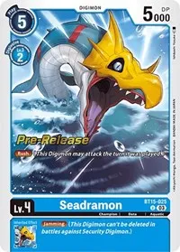 Seadramon (Exceed Apocalypse Pre-Release Cards) — Digimon Card Game Card Value