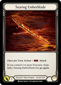 Searing Emberblade (Blitz Deck: Uprising - Fai) — Flesh & Blood TCG Card Value