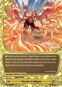 Sector Collapse (War of Dragods) — Future Card BuddyFight Card Value