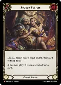 seduce secrets (Heavy Hitters) — Flesh & Blood TCG Card Value