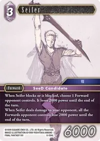 Seifer (Opus VI) — Final Fantasy TCG Card Value